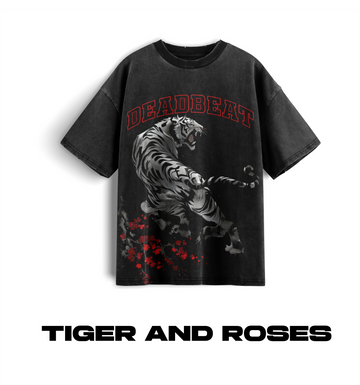 TIGER AND ROSES