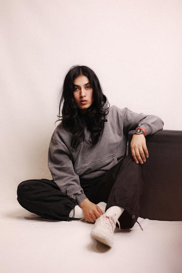 DB WAFFLE  GREY HODDIE BASIC