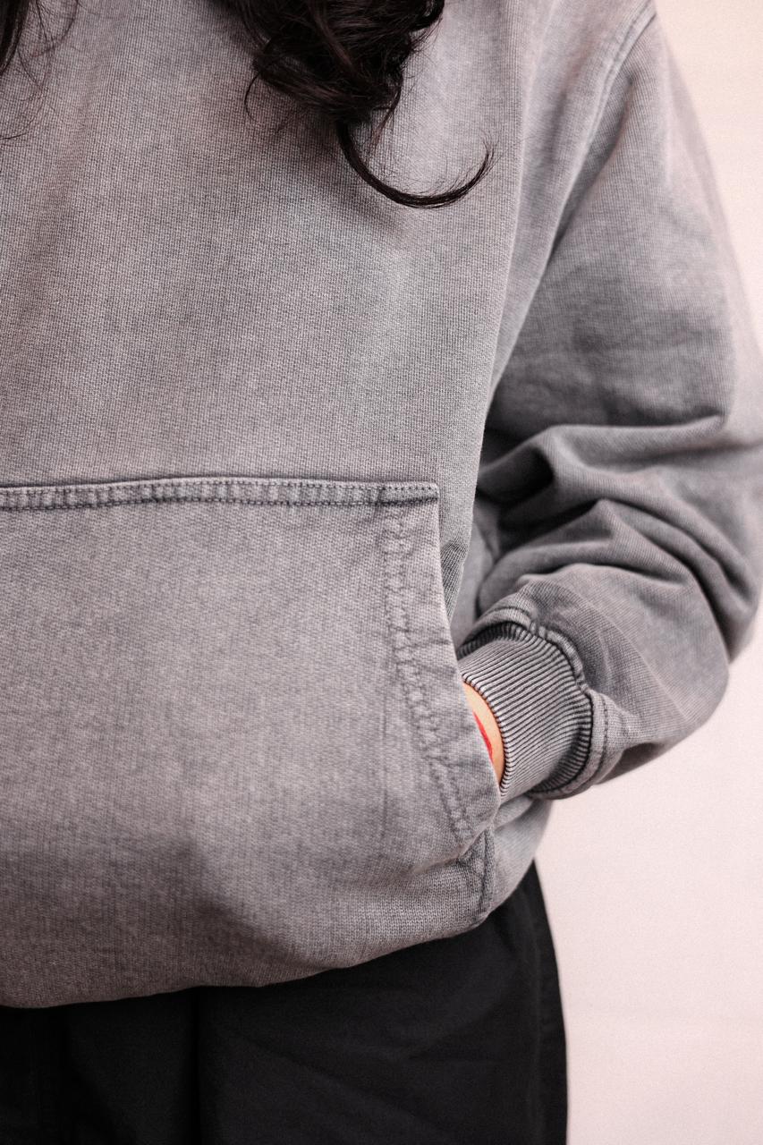 DB WAFFLE  GREY HODDIE BASIC